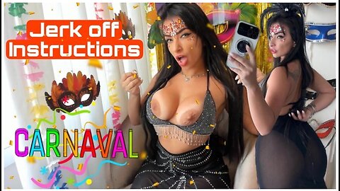 Sexy Brazilian Brunette Dirty Talking A Hot Joi Jerk Off Instructions Carnaval Party Brazil