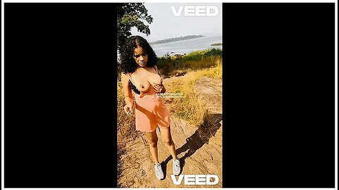 Nude Beach Island In The Background Public Exhibitionist Beautiful Female Outside Playful