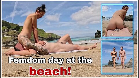Femdom Beach Day: Public Slave Nudity, Outdoor Humiliation And Orgasms
