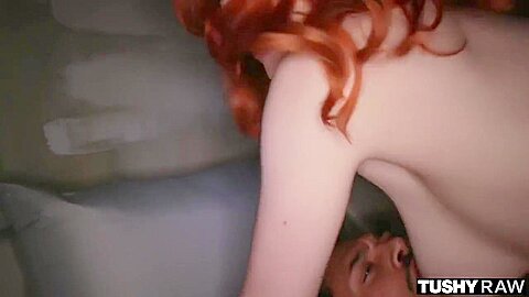 Ariel Darling’s big tits get wild in a rough interracial anal gangbang