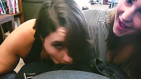 I Got Caught Playing With Hubby While Over At Paige Steeles For Dinner...so She Decided To Join In On The Appetizer! Clip 1 6 Min